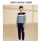 (一口价，不参与任何满减及优惠）音儿男装冬季新款撞色卫衣套装8J50324760