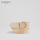 【一口价】#限时抢购 秋冬| TROPEZ 秋冬新款牛皮裸粉色针织腰带女