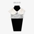 【不参与满减】OBBLIGATO奥丽嘉朵2021春季新款白色桑蚕丝水溶蕾丝假领子1C31193030