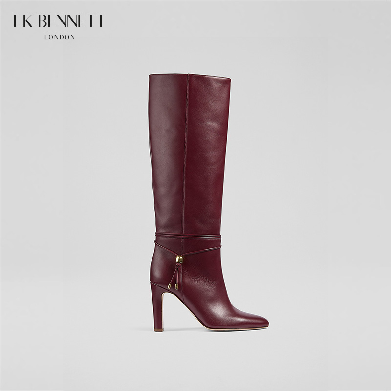 2025秋冬新款LORETTA-NAP酒红长靴