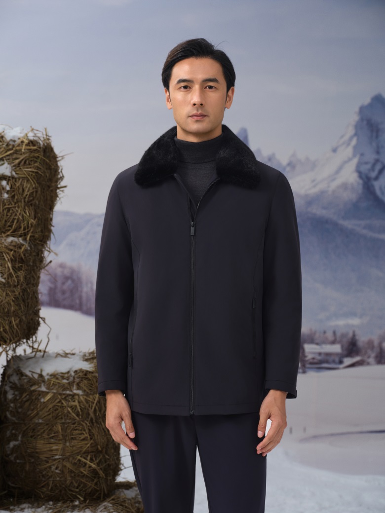 HEARDRO 男士可脱卸整水貂毛内胆派克服 8335522130
