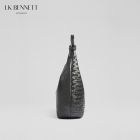 2025秋冬新款进口牛皮编制设计手提托特大容量包SEREN黑色手提包