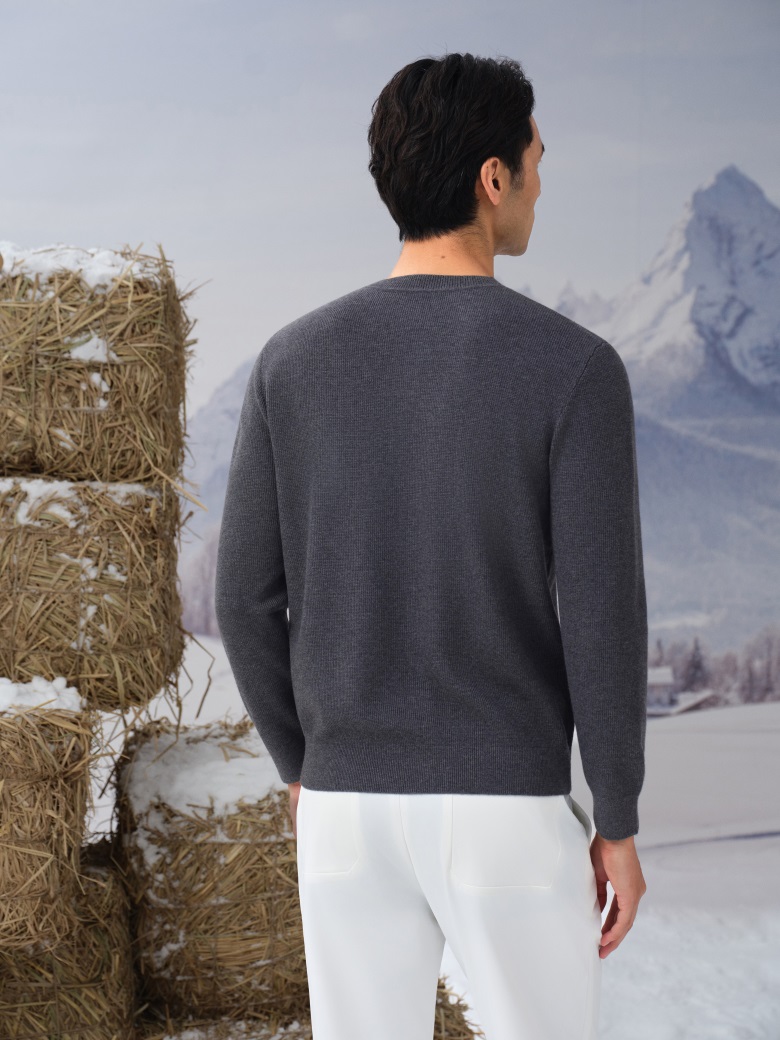 HEARDRO 男士亨利领HandsFree可机洗羊毛衫 8335322160