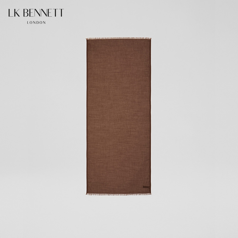 SUTTON咖啡色围巾