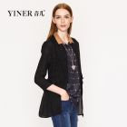 YINER音儿秋款/百搭七分袖薄款真丝短外套女86310030