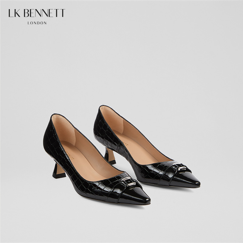 LK bennett JEN-CRO黑色单鞋LKBTIA01012