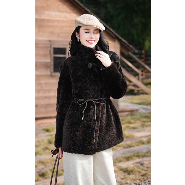 PSALTER诗篇 奢华直毛皮毛一体皮草外套6C65509153