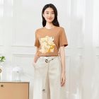 Lumsonare琅颂2025夏季新中式国风元素冰感短袖针织衫 9CY5260070