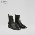 2025秋冬新款西班牙进口牛皮黑色短靴