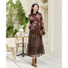 Lumsonare琅颂2025冬季新中式半高领牦牛绒羊毛衫 9CY5506710