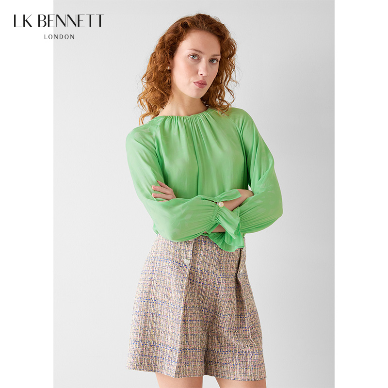 2026早春新款薄荷绿云感上衣