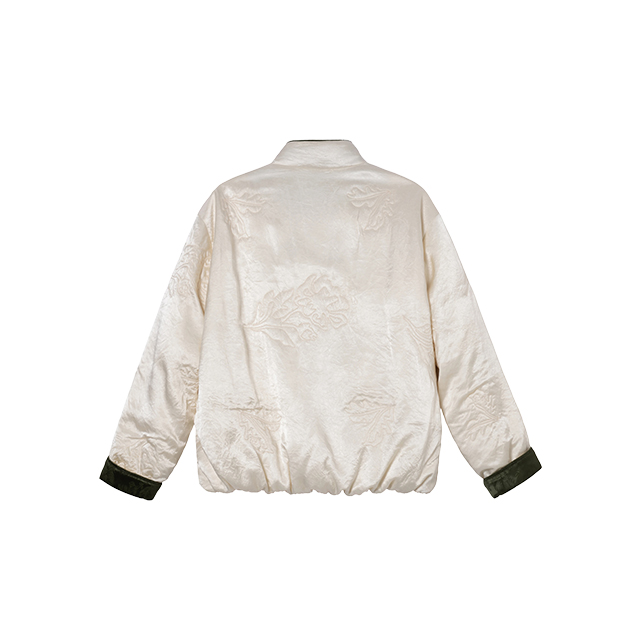 Lumsonare琅颂2025冬季新中式醋酸缎光羽绒服 9CY5508160