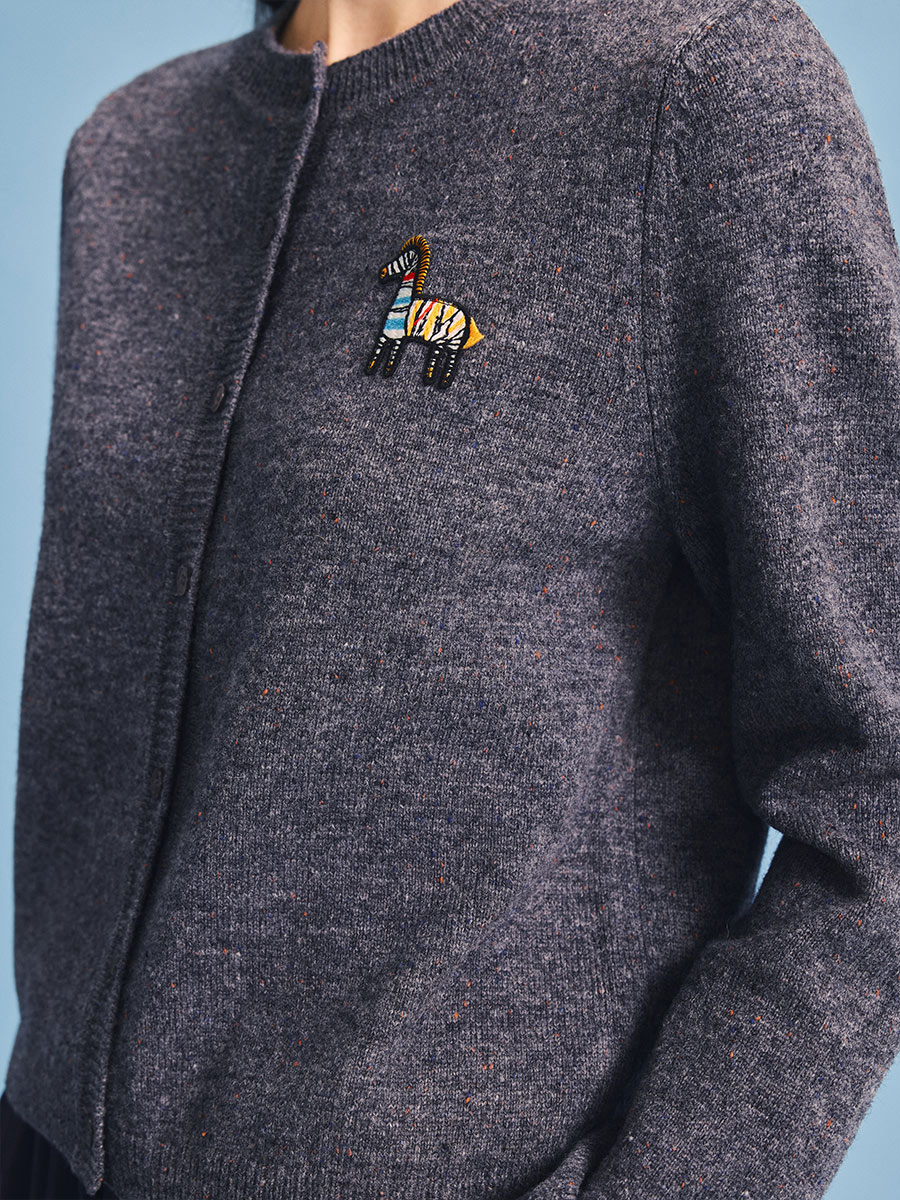 PSALTER诗篇 智性学院风毛织开衫6C66306033