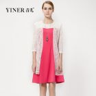 YINER音儿 专柜正品 夏气质中长款镂空蕾丝开衫84210620
