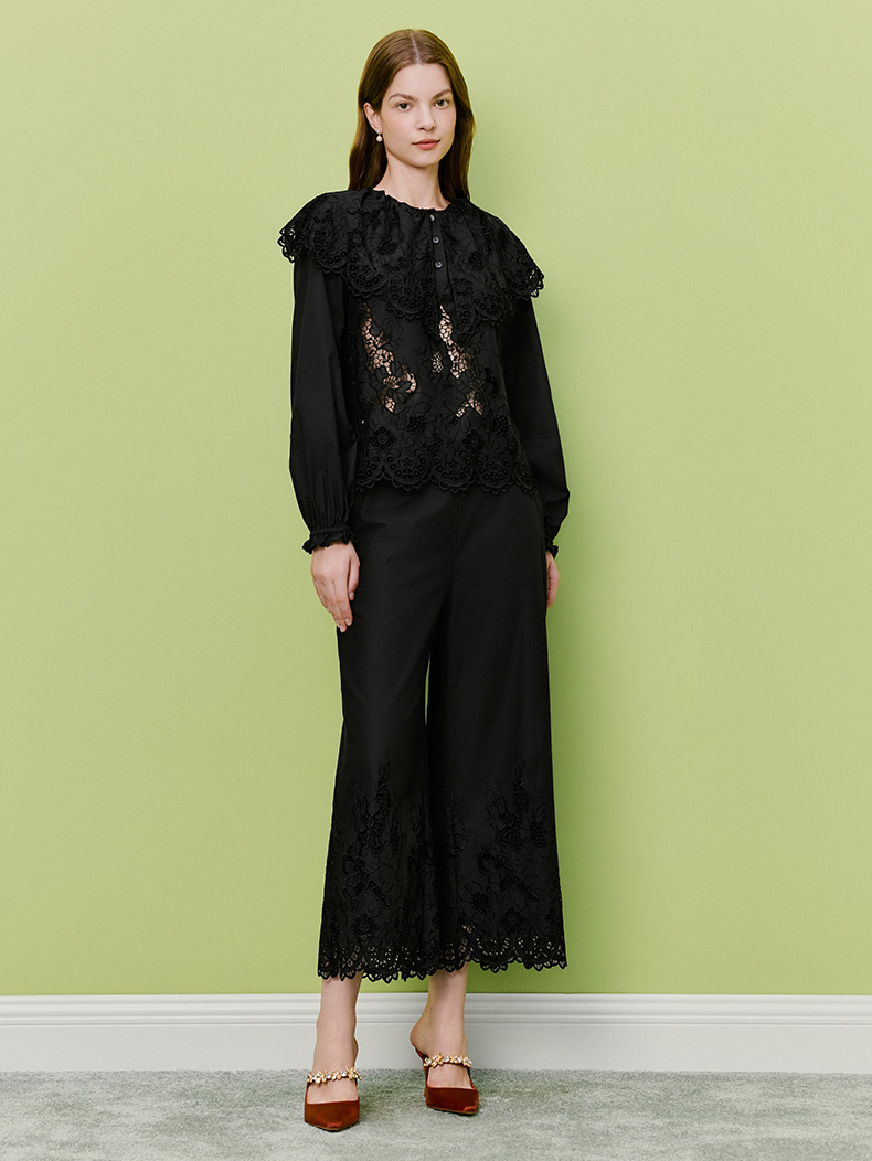 2026年新款宫廷风蕾丝上衣LKBTSS34022