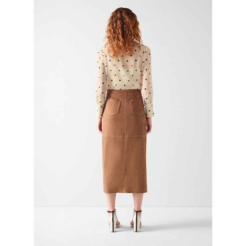 2026早春新款波点复古衬衫TW HESTER米色上衣