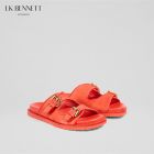LK BENNETT｜2025年新款CAPRI-SAT红色平底凉鞋LKBTIS77007
