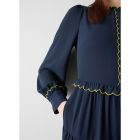 2026年早春新款DR CARLY深蓝连衣裙