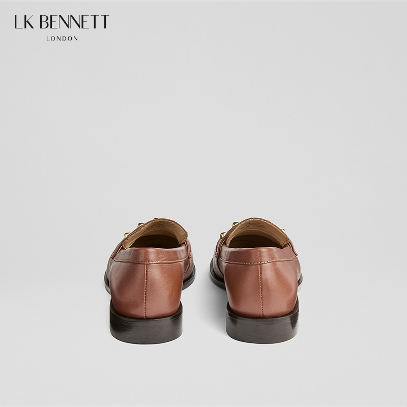 STELLAR棕色平底鞋