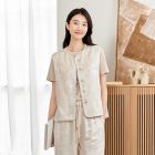 Lumsonare琅颂2025夏季新中式国风手工提花马甲 9CY5201190