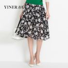 YINER音儿夏款/复古印花伞摆半裙86250730