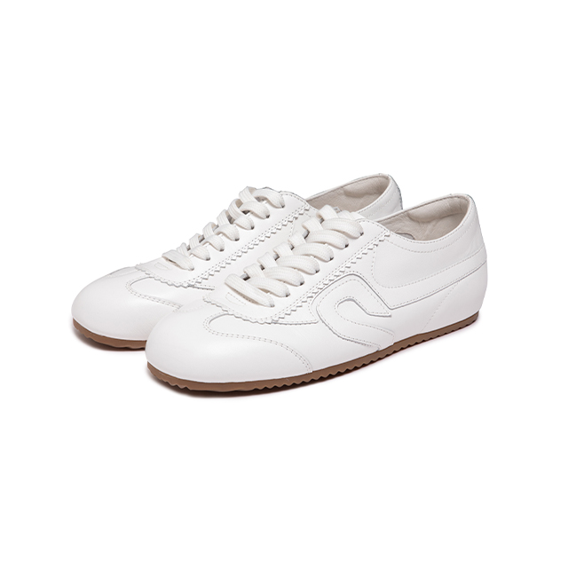 Lumsonare琅颂2025冬季复古休闲头层牛皮德训鞋 9CY5592010