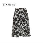 YINER音儿夏款/复古印花伞摆半裙86250730