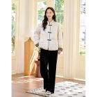 Lumsonare琅颂2025冬季新中式醋酸缎光羽绒服 9CY5508160