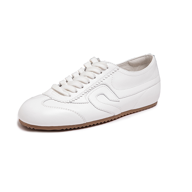 Lumsonare琅颂2025冬季复古休闲头层牛皮德训鞋 9CY5592010