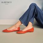 LK BENNETT|2023秋PHYLLIS-CRO橙色平底鞋