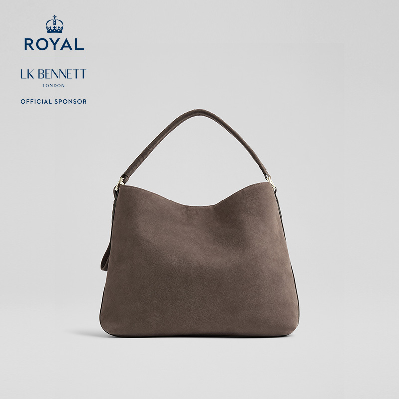 2025秋冬新款赛马会牛皮大容量托特包LOU LOU咖啡色肩包