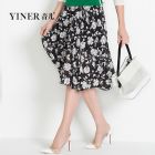 YINER音儿夏款/复古印花伞摆半裙86250730