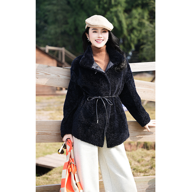 PSALTER诗篇 奢华直毛皮毛一体皮草外套6C65509153