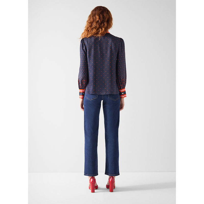 2026早春新款衬衫TW HONEY深蓝上衣